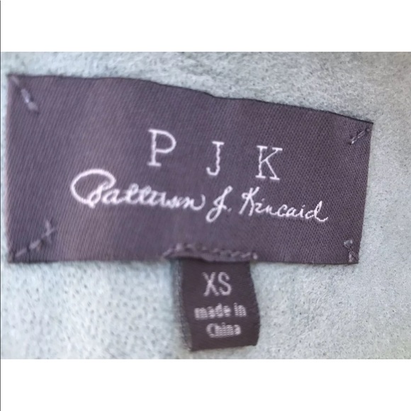 PJK Blue Leather Sleeveless Zipper Back Top - Picture 4 of 5